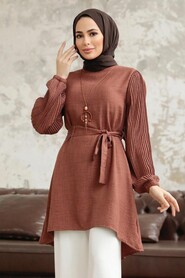  Brown Women Tunic 41221KH - 2
