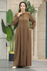  Camel Muslim Turkish Abaya 45271C - 3
