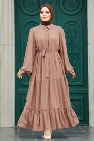  Chocolate Hijab For Women Dress 1929CK - NEVA STYLE