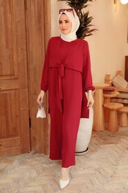  Claret Red Hjab Overalls 5714BR - 3