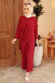  Claret Red Hjab Overalls 5714BR - 2