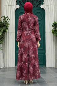  Claret Red Long Dress 279079BR - 3