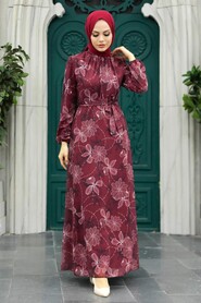  Claret Red Long Dress 279079BR - 2