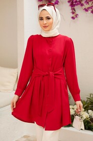  Claret Red Modest Tunic 5691BR - 2