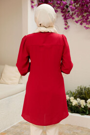  Claret Red Modest Tunic 5691BR - 4