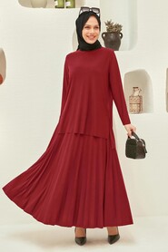  Claret Red Women Dual Suit 41258BR - NEVA STYLE