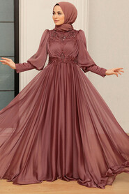  Luxury Brown Modest Prom Dress 22101KH - 1