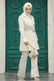  Cream High Quality Dual Suit 5916KR - 2