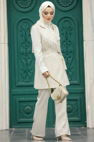  Cream High Quality Dual Suit 5916KR - 1