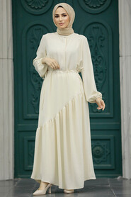  Cream Long Dress 5911KR - 2