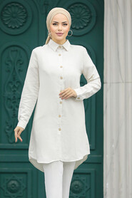  Cream Modest Tunic 11491KR - 1