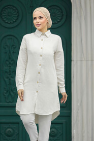  Cream Modest Tunic 11491KR - 2