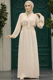  Crem Modest Dress 5973KR - 1