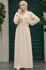  Crem Modest Dress 5973KR - 2
