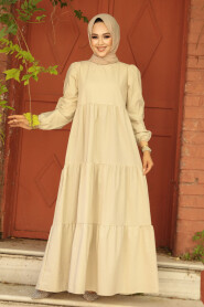 Cream Women Dress 57345KR - 2