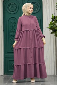  Dark Dusty Rose High Quality Dress 5850KGK - NEVA STYLE