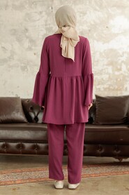  Dark Dusty Rose Muslim Dual Suit 6250KGK - 3