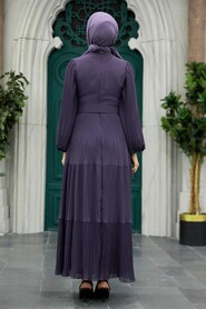  Dark Lila Hijab For Women Dress 3590KLILA - 4