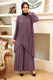  Dark Lila Hijab For Women Dual Suit 41612KLILA - NEVA STYLE