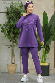  Dark Lila Modest Dual Suit 70831KLILA - 1
