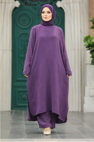  Dark Lila Plus Size Dual Suit 65874KLILA - 2