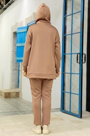  Dark Mink Hijab Dual Suit 22186KV - 3