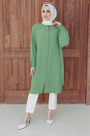  Dark Mint Hijab Turkish Tunic 6312KMINT - NEVA STYLE