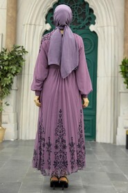  Dusty Rose Hijab Dress 38170GK - 2