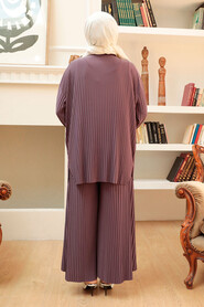  Dusty Rose Hijab Suit Dress 41502GK - 2