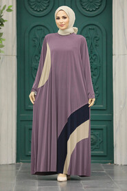  Dusty Rose Islamic Clothing Dress 16751GK - 1