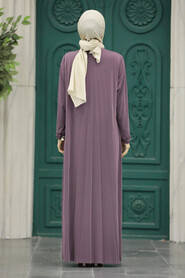  Dusty Rose Islamic Clothing Dress 16751GK - 3