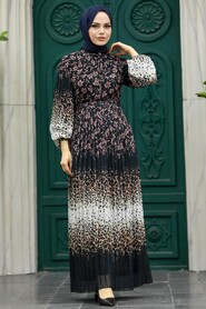  Dusty Rose Long Muslim Dress 38401GK - 2