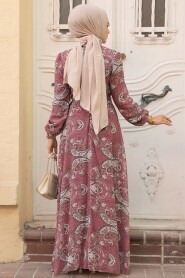  Dusty Rose Long Sleeve Dress 279081GK - 3