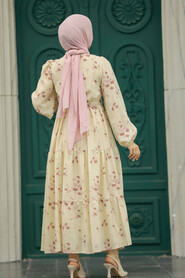  Dusty Rose Muslim Dress 13130GK - 3