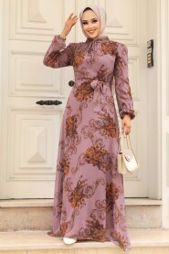  Dusty Rose Plus Size Dress 27921GK - 1