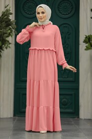  Dusty Rose Plus Size Dress 5854GK - NEVA STYLE