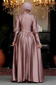  Dusty Rose Plus Size Evening Gowns 60801GK - Thumbnail