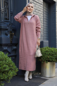  Dusty Rose Women Knitwear Dress 34310GK - 2