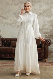  Ecru High Quality Dress 5878E - 2