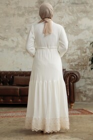  Ecru High Quality Dress 5878E - 3