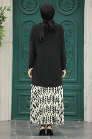  Ecru Hijab Turkish Dual Suit 41632E - 3