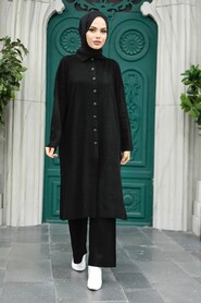 Neva Style - Ecru Knitwear Hijab Turkish Dual Suit 34181S - 2