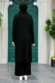 Neva Style - Ecru Knitwear Hijab Turkish Dual Suit 34181S - 3