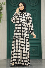  Ecru Modest Dress 89741E - 2