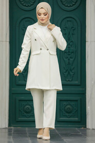  Ecru Modest Dual Suit 5851E - 1