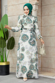  Ecru Muslim Dress 279320E - 2