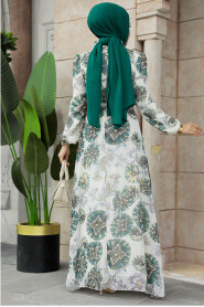  Ecru Muslim Dress 279320E - 4