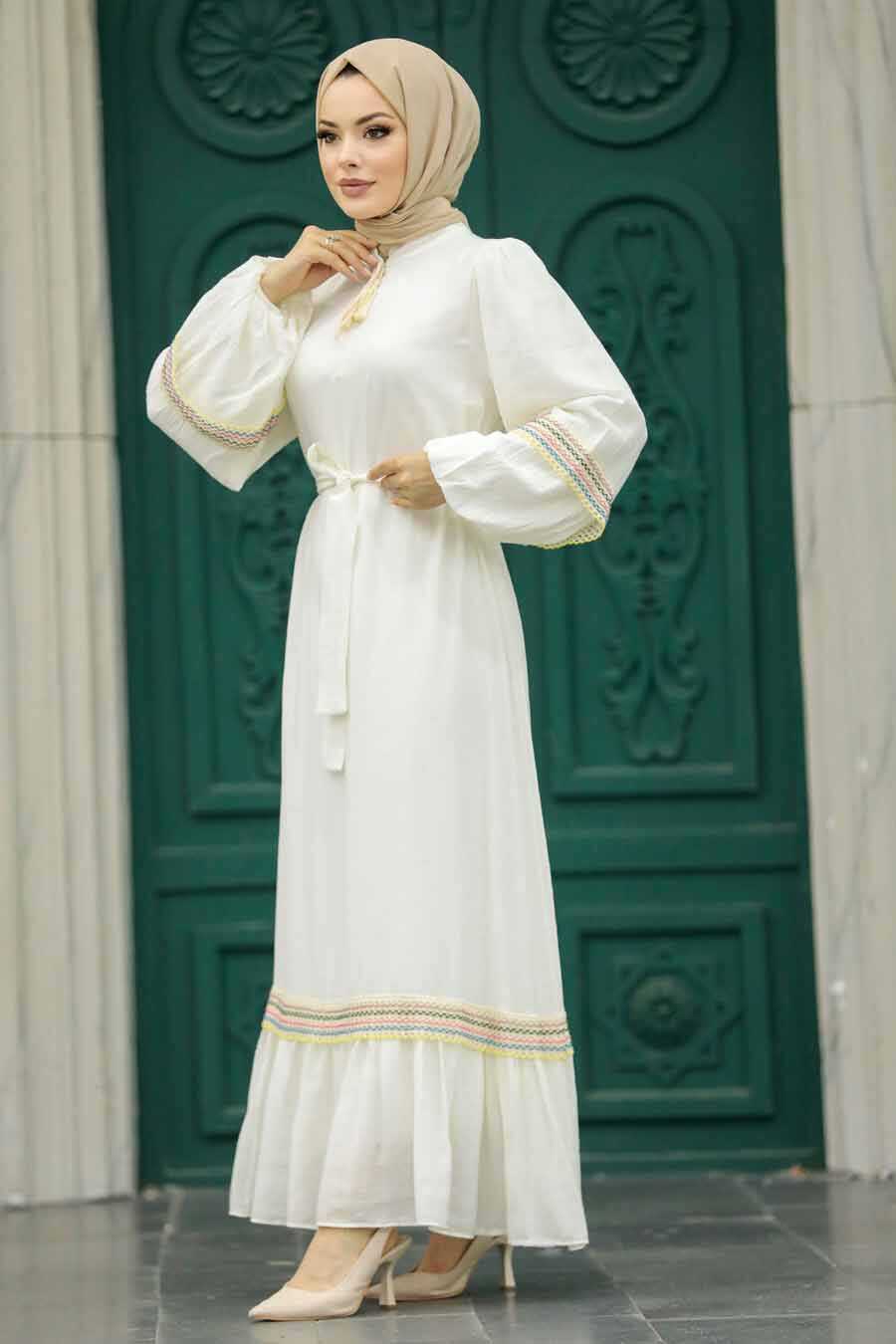 knee length dresses for ladies Vintage Simple A Line Muslim Wedding Dresses Elegant Bride Gown -