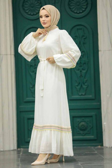 Muslim Fashion Maxi Hijab Dress Eid Abaya Dubai Chiffon Printed Abayas For  Women Turkish Dresses Islam Clothing Robe Musulmans Beige Dress | Fruugo QA