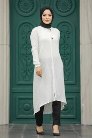  Ecru Muslim Tunic 4441E - 1